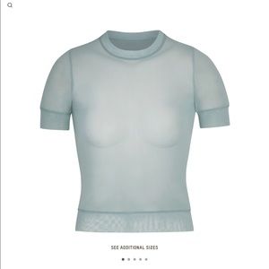Skims SUMMER MESH T-SHIRT Color Sky, size S